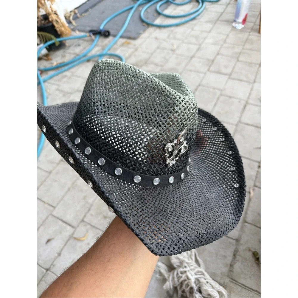 Peter Grimm Cowboy Hat One Size Emblem Woven Western Hat Country Jazz